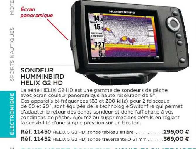 sondeur humminbird helix g2 hd