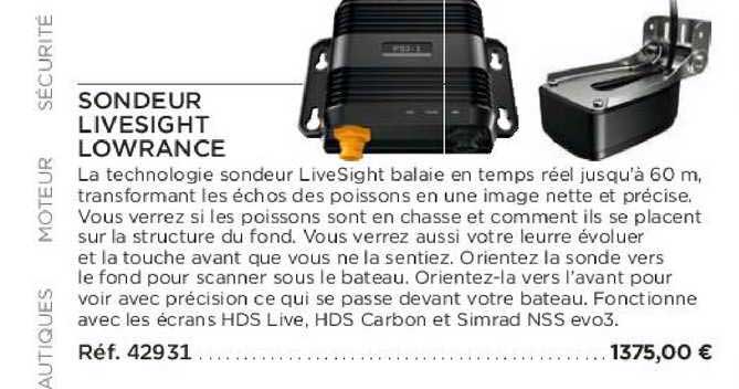 sondeur livesight lowrance