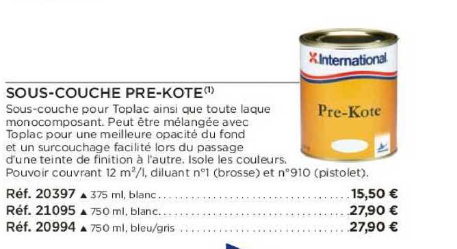 sous-couche pre-kote