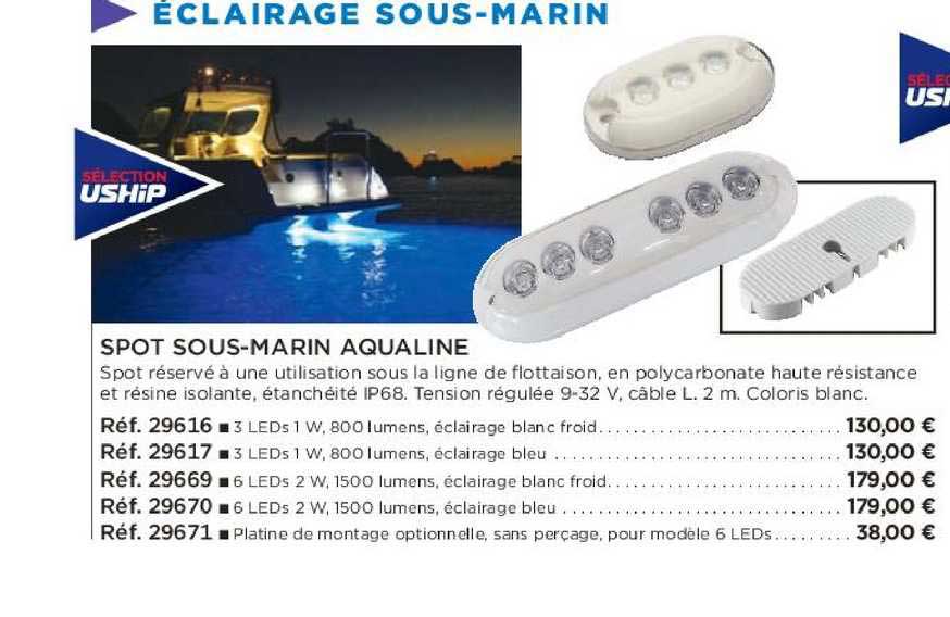 spot sous-marin aqualine