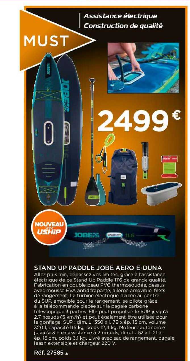 stand up paddle jobe aero e-duna
