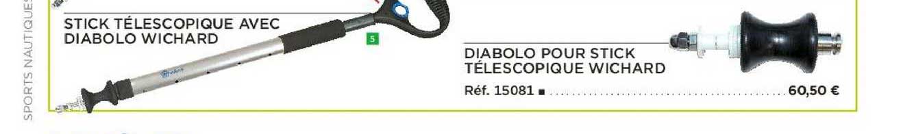 stick télescopique avec diabolo wichard diabolo pour stick télescopique wichard