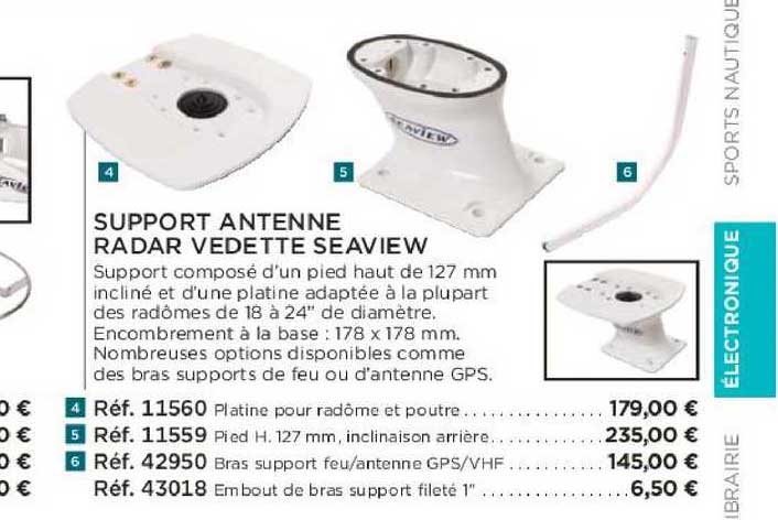 support antenne radar vedette seaview