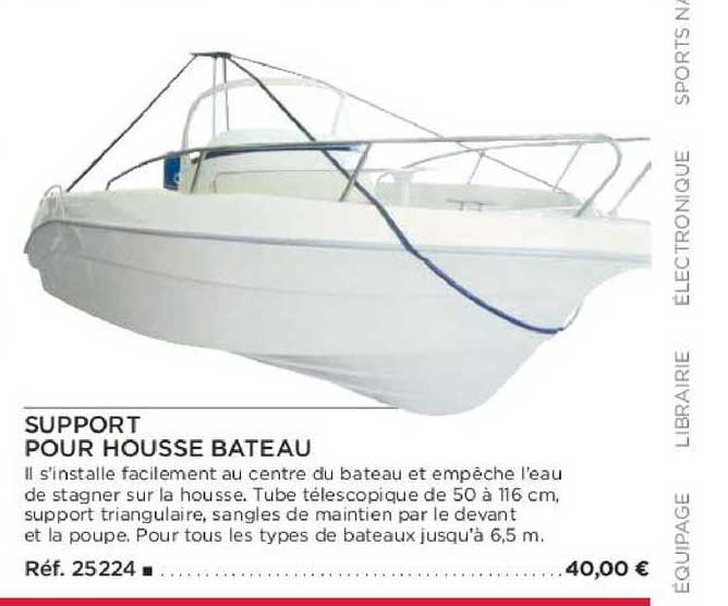 support pour housse bateau