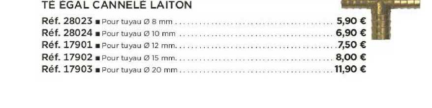 Té égal Cannelé Laiton