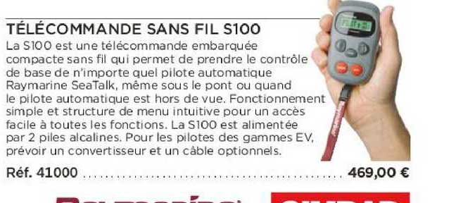 télécommande sans fil s100