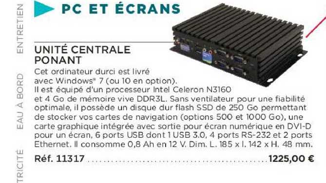 unité centrale ponant