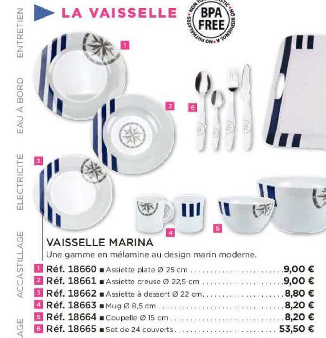 vaisselle marina