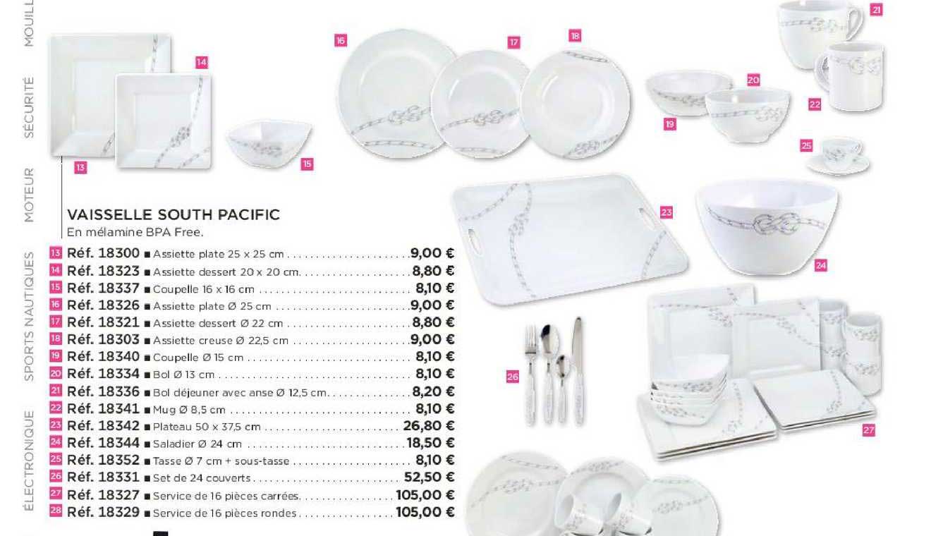 vaisselle south pacific