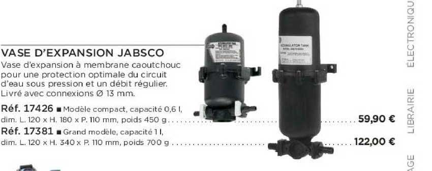 vase d'expansion jabsco