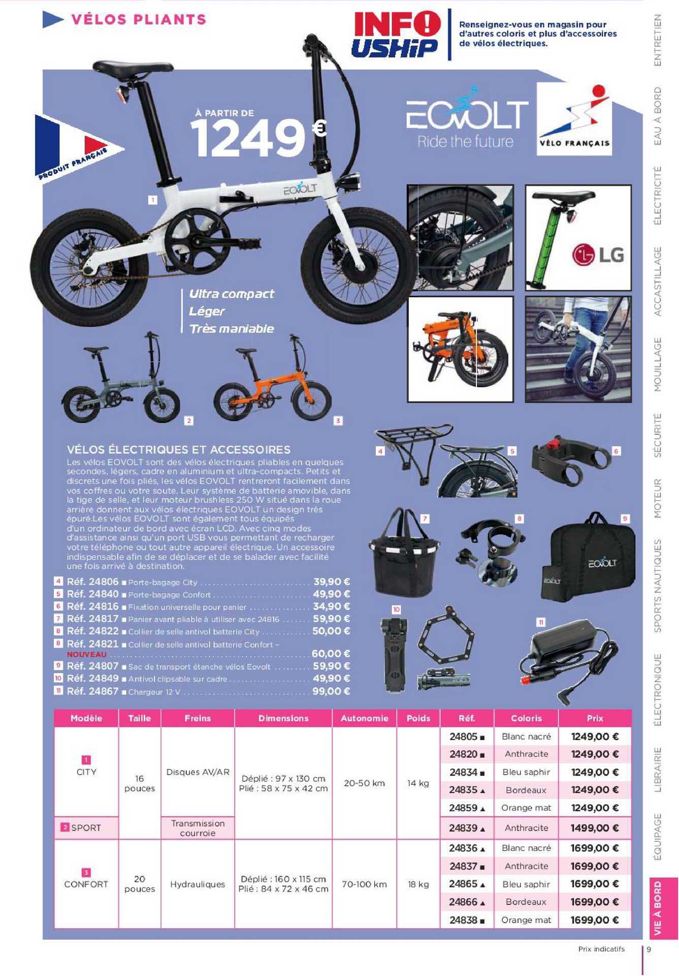 vélos électroniques et accessoires