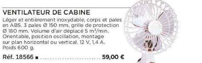 Ventilateur De Cabine