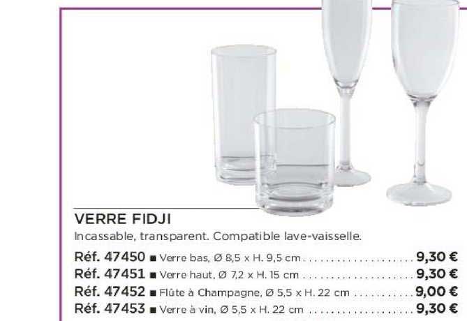 verre fidji