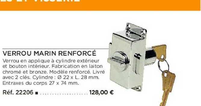 verrou marin renforcé