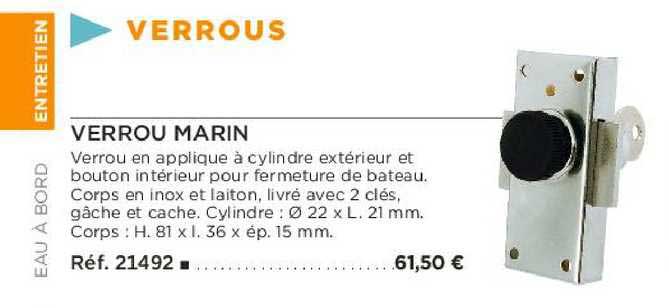 verrou marin