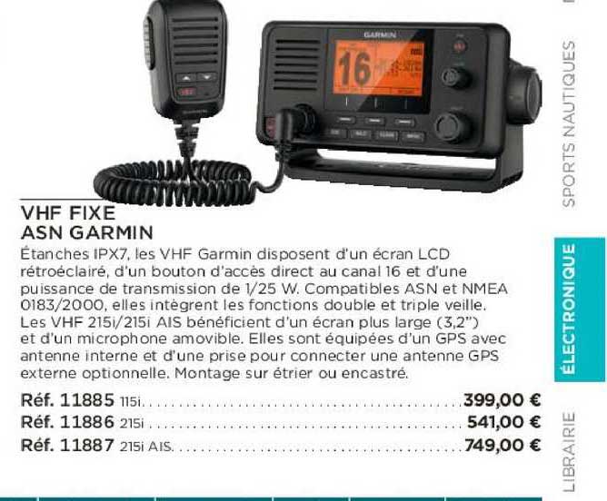 vhf fixe asn garmin