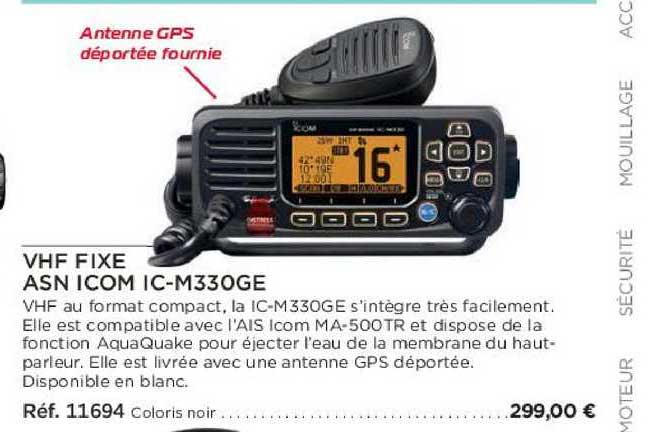 vhf fixe asn icom ic-m330ge