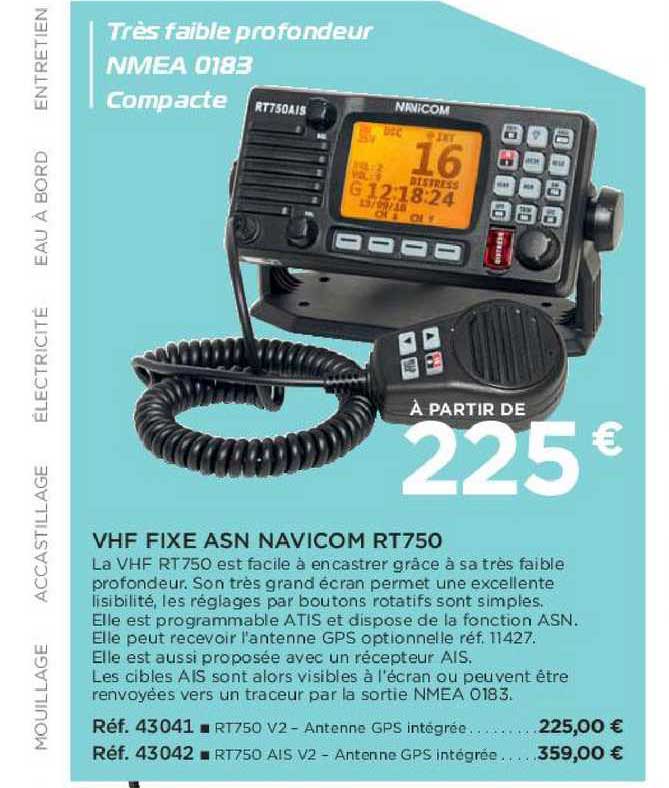 vhf fixe asn navicom rt750