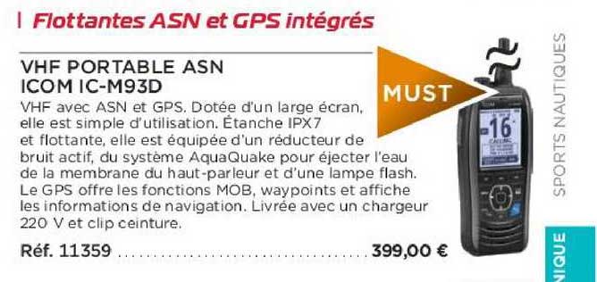 Vhf Portable Asn Icom Ic-m93d