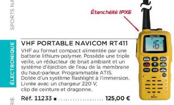 vhf portable navicom rt 411