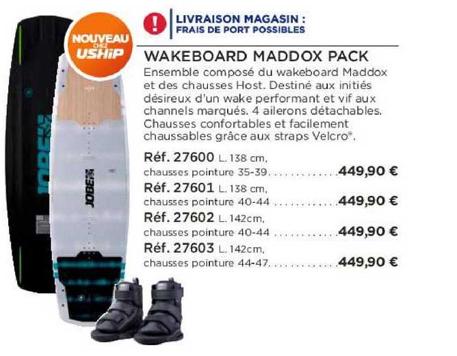 wakeboard maddox pack