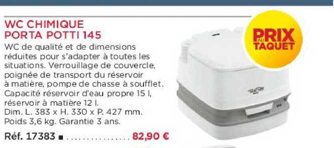 wc chimique porta potti 145