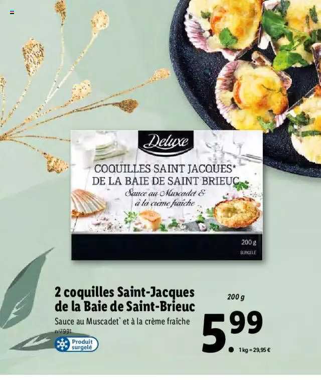 2 Coquilles Saint-jacques De La Baie De Saint-brieuc Deluxe