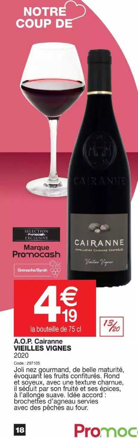 a.o.p. cairanne vieilles vignes