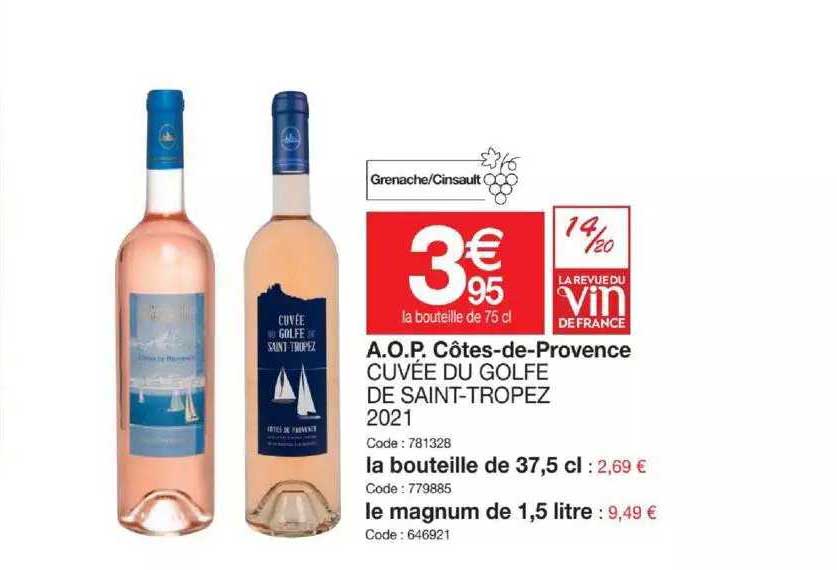 a.o.p. côtes-de-provence cuvée du golfe de saint-tropez 2021