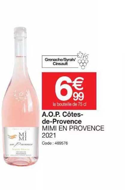 a.o.p. côtes-de-provence mimi en provence 2021