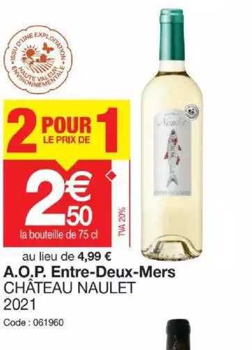 a.o.p. entre-deux-mers château naulet 2021