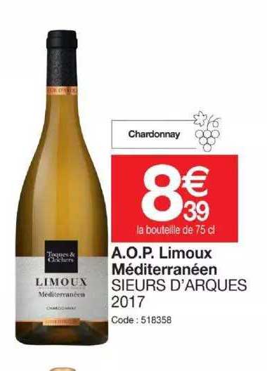 a.o.p. limoux méditerranéen sieurs d'arques 2017