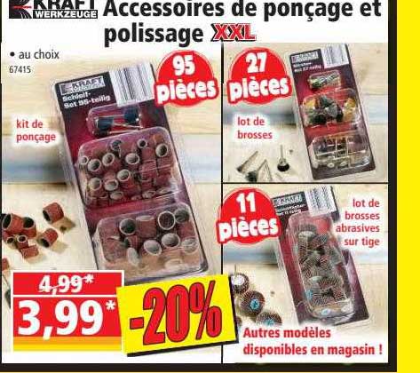 accessoires de ponçage et polissage kraft werkzeuge