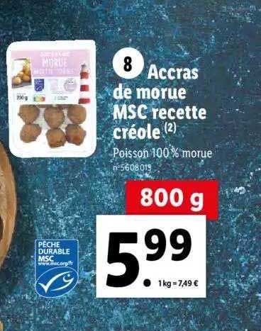 Accras De Morue Msc Recette Créole