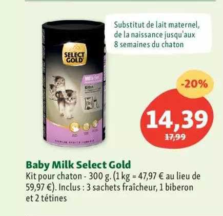 baby milk select gold