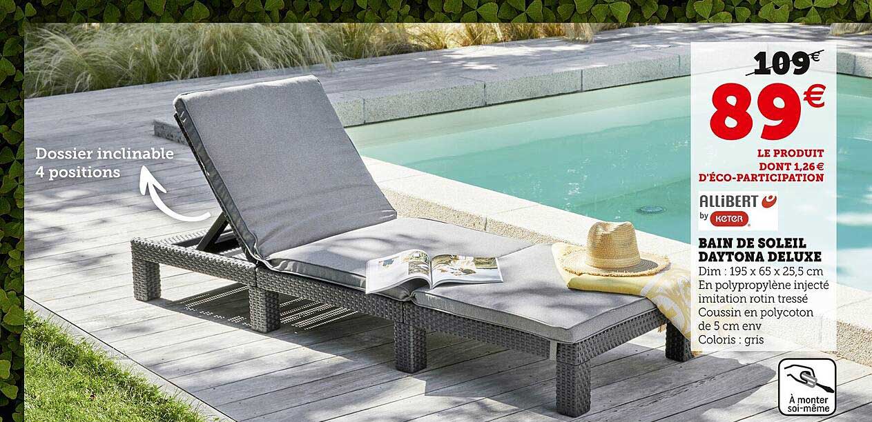 Bain De Soleil Daytona Deluxe Allibert By Keter
