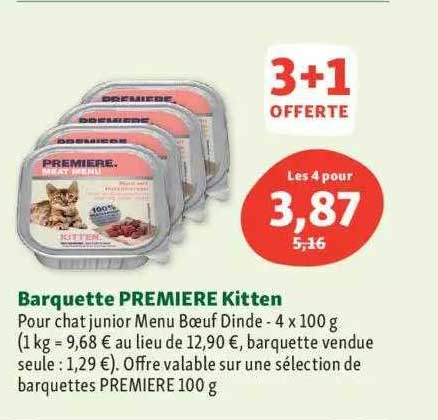 barquette première kitten