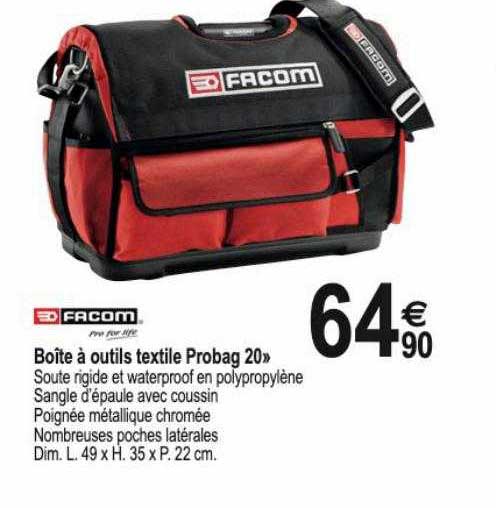 Boîte à Outils Textile Probag 20 Facom