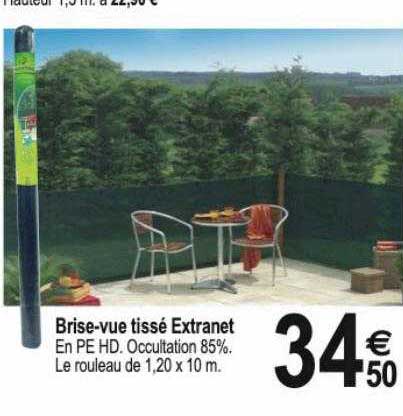 brise-vue tissé extranet