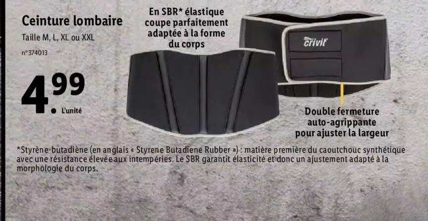 Ceinture Lombaire Crivit