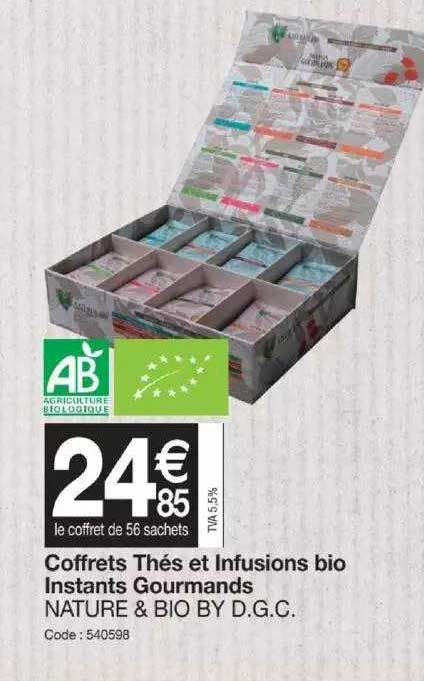 coffrets thés et infusions bio instants gourmands nature & bio by d.g.c.