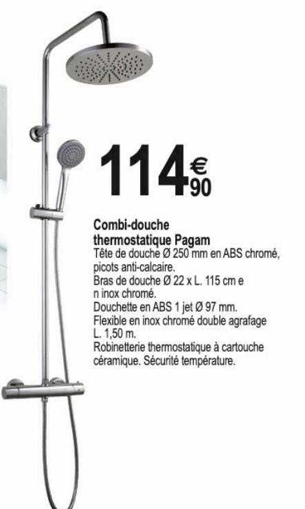 Combi-douche Thermostatique Pagam