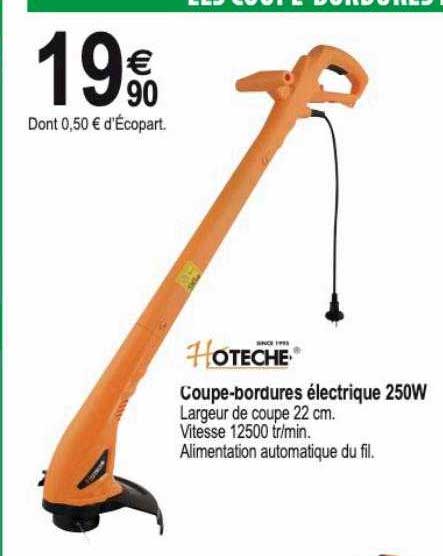 coupe-bordures électrique 250 w hoteche