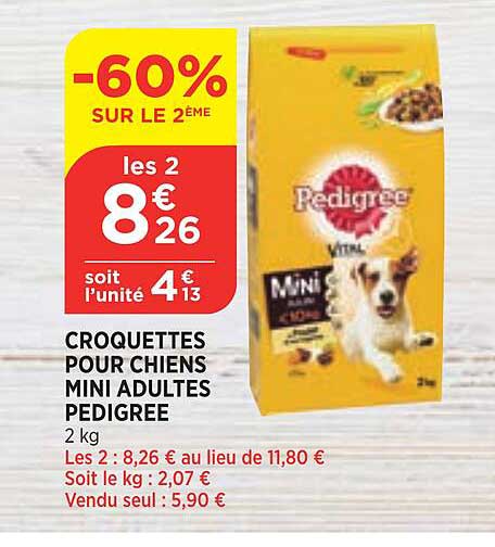Croquettes Pour Chiens Mini Adultes Pedigree