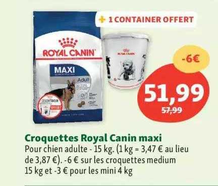 croquettes royal canin maxi