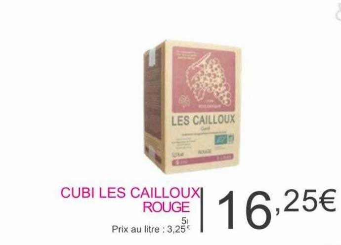 cubi les cailloux rouge