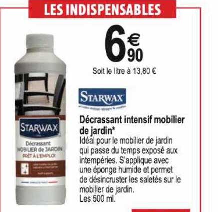 décrassant intensif mobilier starwax