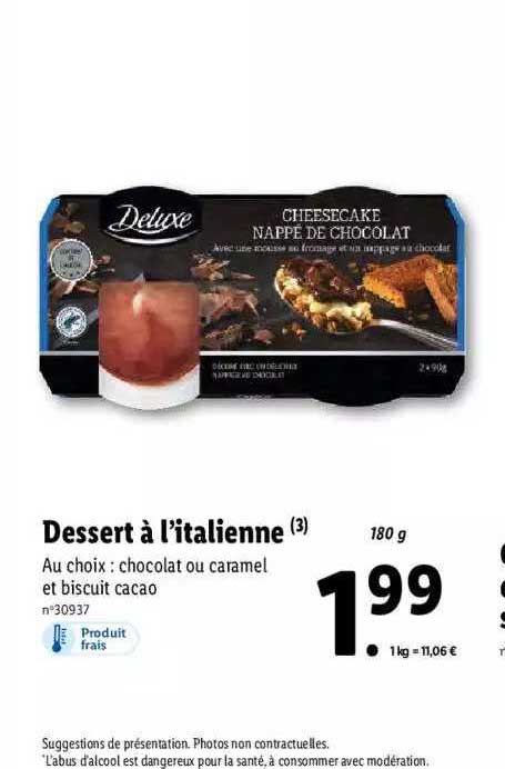 dessert à l'italienne deluxe