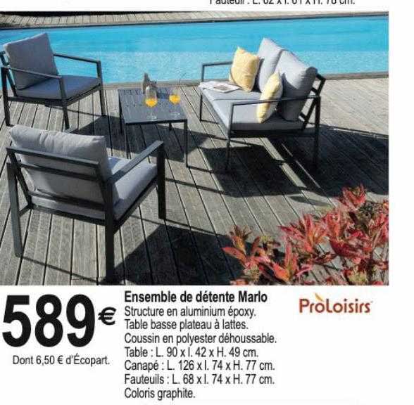 ensemble de détente marlo