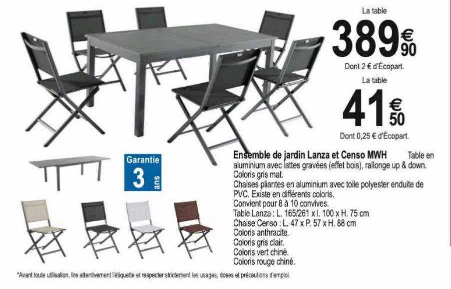 ensemble de jardin lanza et censo mwh